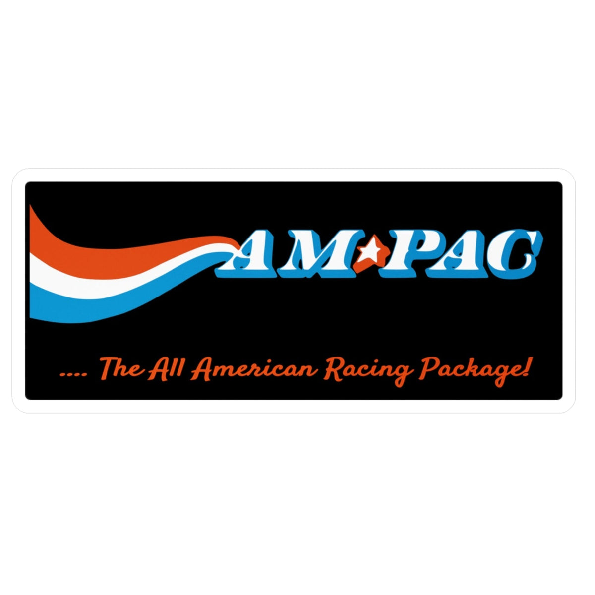 AM-PAC Racing Kiss-Cut Vinyl Decal - All American Racing Package Stick ...