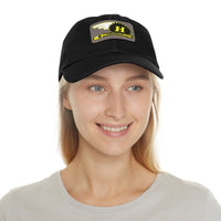 Vintage Karting Hewland Arrow 100cc Kart Engine Dad Hat with Leather Patch