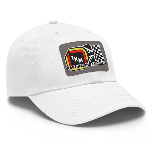 Vintage Karting TKM Kart Racing Engines Dad Hat with Leather Patch ...