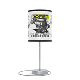 Vintage Karting Turbo Charged Engine Cartoon "Fly with Komet Horsepower" Table Lamp