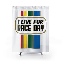 Kart Racing "I Live for Race Day" Shower Curtain