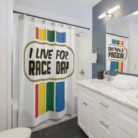 Kart Racing "I Live for Race Day" Shower Curtain