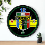 Vintage Karting Komet World Champion Kart Racing Engines Wall Clock