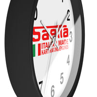 Vintage Karting Saetta Italian Made Kart Racing Engines Wall Clock
