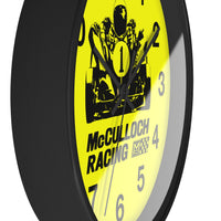 Vintage Enduro Karting McCulloch American Racing Engines Wall Clock