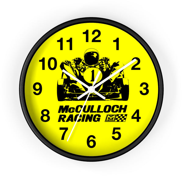 Vintage Enduro Karting McCulloch American Racing Engines Wall Clock ...
