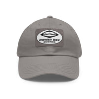 Vintage Karting West Bend Power Bee Kart Racing Engines Dad Hat with Leather Patch