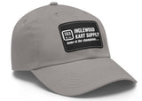Vintage Karting Inglewood Kart Supply "Home of the Champions" Leather Patch Dad Hat — Racing Cap