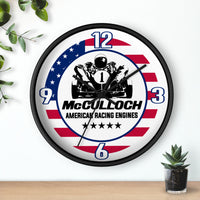 Vintage Karting McCulloch Enduro Karting American Race Engines Wall Clock