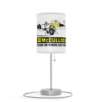 Vintage Karting McCulloch "The Name for Winning Kart Engines" Table Lamp