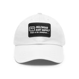Vintage Karting Inglewood Kart Supply "Home of the Champions" Leather Patch Dad Hat — Racing Cap
