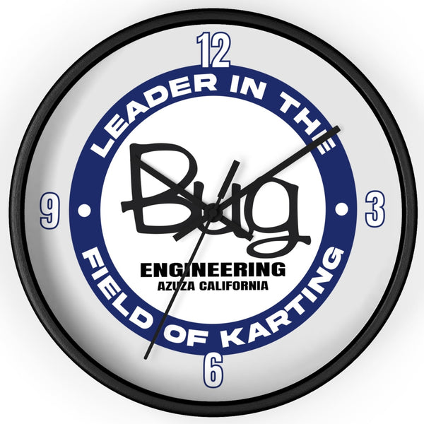 Vintage Karting Bug Leaders in the Field of Karting Wall Clock