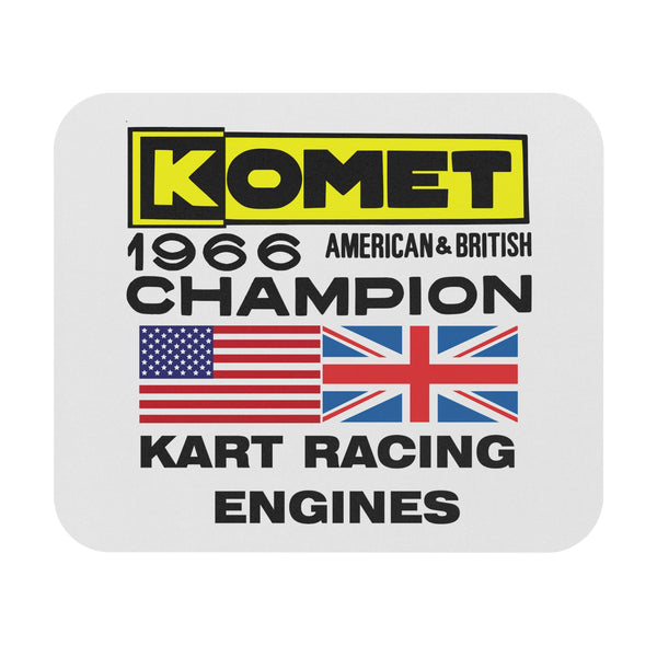 Vintage Karting Fly With a Komet 1966 American British Kart Engine Champion Mouse Pad