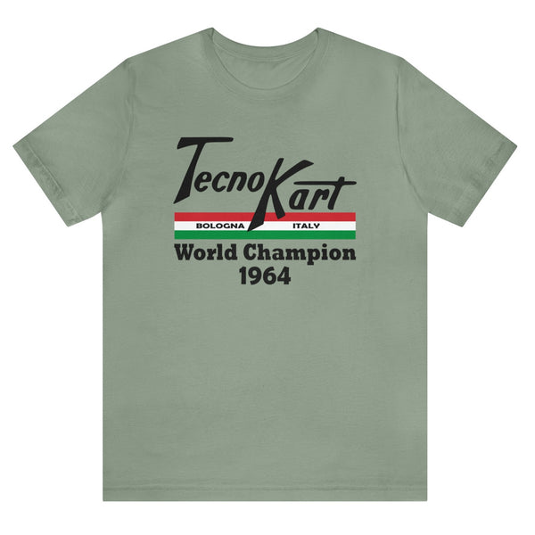 UK Karting Vintage Karting Techno Kart 1964 World Champion Unisex Jersey Short Sleeve Tee