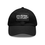 Vintage Karting Inglewood Kart Supply "Home of the Champions" Leather Patch Dad Hat — Racing Cap