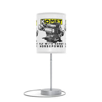 Vintage Karting Turbo Charged Engine Cartoon "Fly with Komet Horsepower" Table Lamp