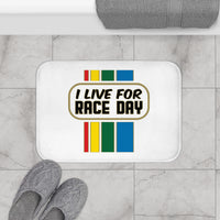 Kart Racing "I Live for Race Day" Bath Mat