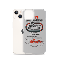 Vintage Karting 1971 Michigan Kart Club Gratten IKF Enduro National iPhone Case