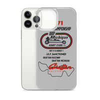 Vintage Karting 1971 Michigan Kart Club Gratten IKF Enduro National iPhone Case