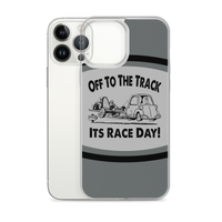 Vintage Karting "Off to the Track Its Race Day" iPhone Case