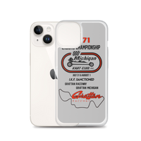 Vintage Karting 1971 Michigan Kart Club Gratten IKF Enduro National iPhone Case