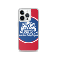 Vintage Karting Red White & Blue McCulloch Enduro Racing Engine iPhone Case