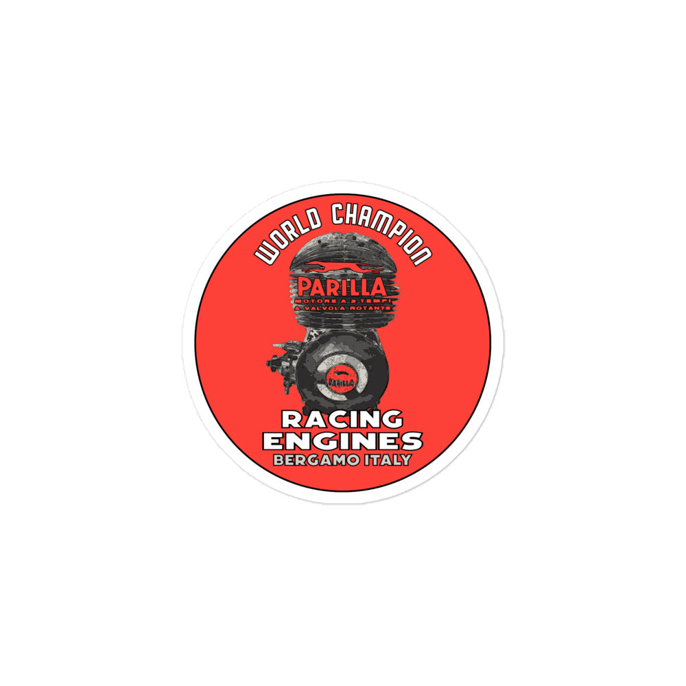 Vintage Karting Parilla Racing Engines Bubble-free stickers – Kart ...