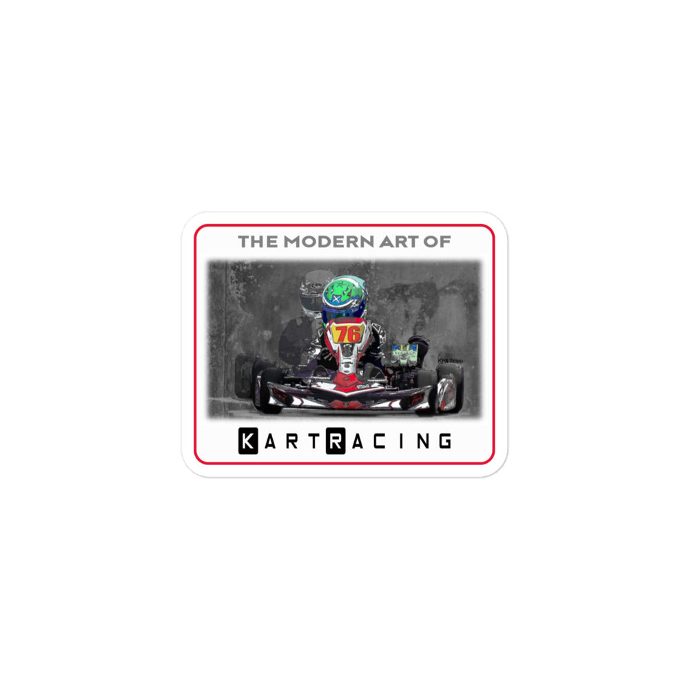 Modern Art of Kart Racing Kart Bubble-free Stickers – Kart Racers Speed ...