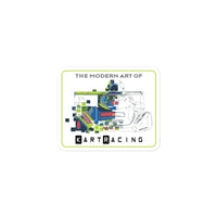 Modern Art of Kart Racing Kart Bubble-free Stickers