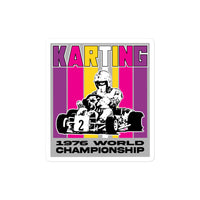 Vintage Karting Wynns Colors Inspired 1976 Karting World Championships Bubble-free stickers
