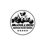 Vintage Karting McCulloch Sprint American Racing Engines Bubble-free Stickers