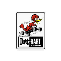 Vintage Karting Dart Kart on Skateboard Bubble-free Stickers