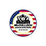 Vintage Karting McCulloch Enduro American Racing Engines Bubble-free Stickers