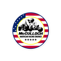 Vintage Karting McCulloch Sprint American Racing Engines Bubble-free Stickers