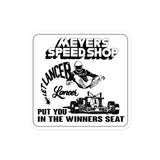 Vintage Karting Meyers Speed Shop Lancer "Puts You in the Winners Seat" Bubble-free Stickers