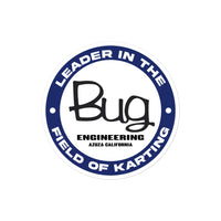 Vintage Karting BUG Leader in the Field of Karting Bubble-free stickers