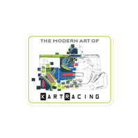 Modern Art of Kart Racing Kart Bubble-free Stickers