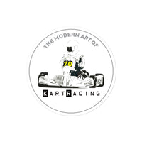 Modern Art of Kart Racing Kart Bubble-free Stickers