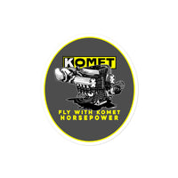 Vintage Karting Fly with Komet Horsepower Bubble-free Stickers
