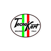 Vintage Karting Tecno Kart Bolongia Italy Bubble-free stickers
