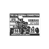Vintage Karting Yamaha of San Luis Obispo Bubble-free Stickers