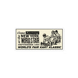 Vintage Karting 1965 World's Fair NYC Bubble-free Stickers