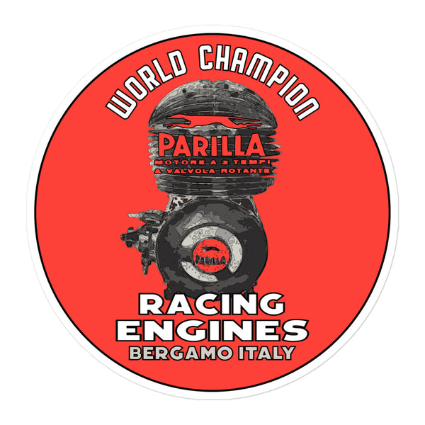 Vintage Karting Parilla Racing Engines Bubble-free stickers