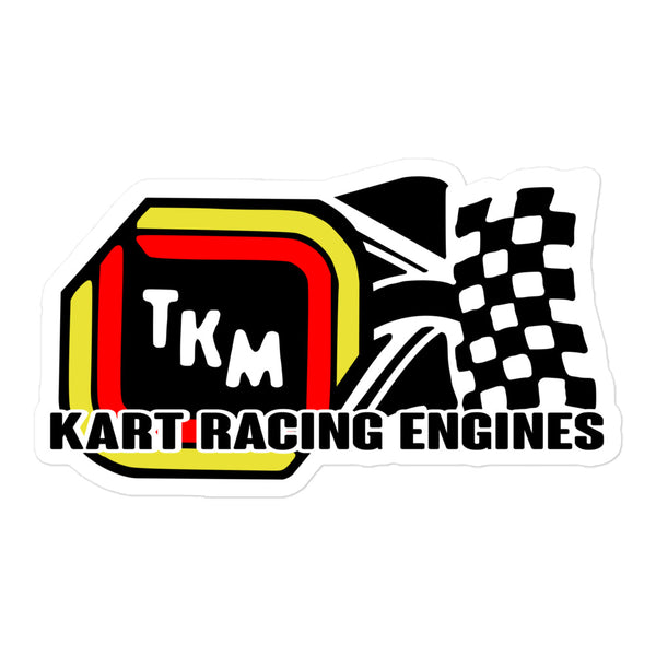 Vintage Karting TKM Kart Engine Bubble-free Stickers