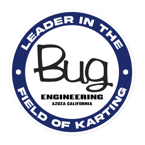 Vintage Karting BUG Leader in the Field of Karting Bubble-free stickers