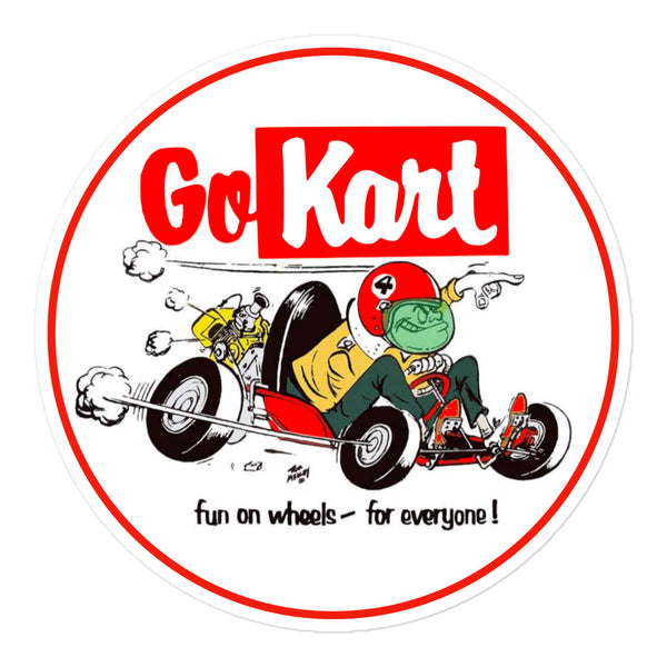 Vintage Karting GO-KART Bubble-free stickers