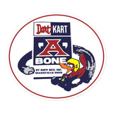 Vintage Karting Dart Kart A Bone Go Kart Bubble-free stickers