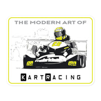 Modern Art of Kart Racing Kart Bubble-free Stickers