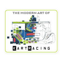 Modern Art of Kart Racing Kart Bubble-free Stickers
