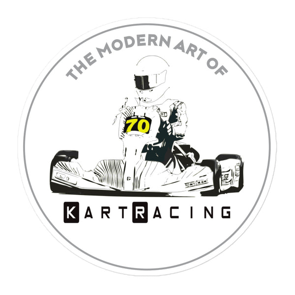 Modern Art of Kart Racing Kart Bubble-free Stickers